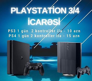 ps5 alışı: PlayStation 3/4 icarəsi - PS3 – 1 gün, 2 ədəd kontroller ilə: 10 AZN — 1