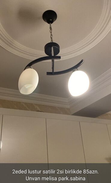 metbex ucun cilciraqlar: Çılçıraq, 2 lampa