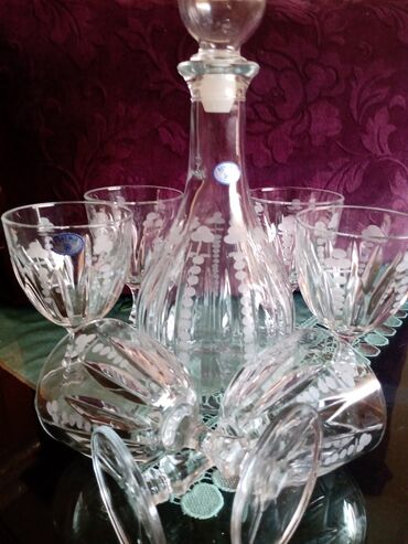 Čaše: Bohemija servis za vino,kristal,led kristal,brusen kristal. iz — 2