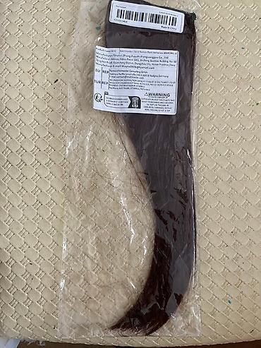 saç satıram: Klipsli sünü saç (clip-in hair extension) təzədi rəngi uyğun — 2