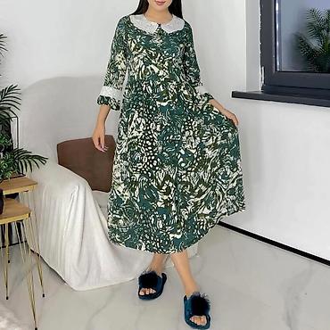 Повседневные платья: Повседневное платье, Турция, Лето, Длинная модель, Хлопок, Турецкое, Все размеры — 5