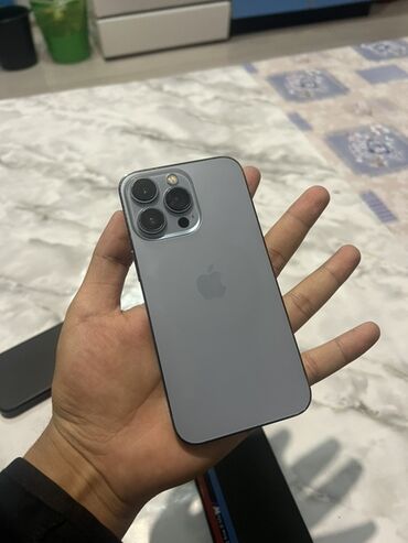 Apple iPhone: IPhone 13 Pro, Б/у, 256 ГБ, Sierra Blue, Чехол, 93 %