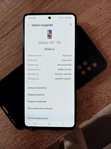 iphone 17 pro beyaz 256 gb: Samsung Galaxy A51 5G, 128 GB, rəng - Qara, Sensor — 6