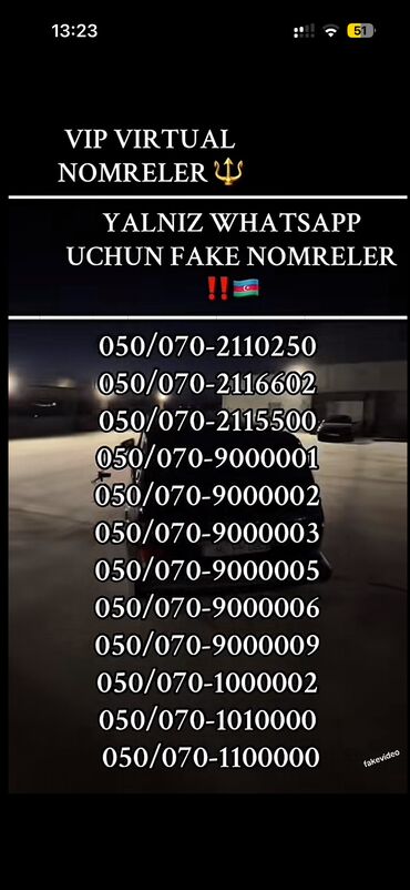 SİM-kartlar: Nömrə: ( 099 ) Yeni