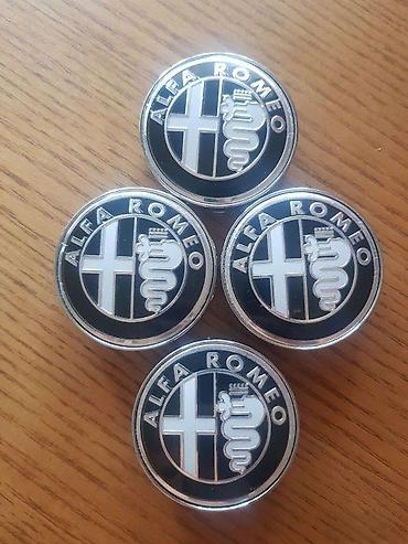 Gume i felne: ČEPOVI ZA FELNE ALFA ROMEO 60 MM / 56 MM - CRNO SIVI | ORIGINALNI — 2