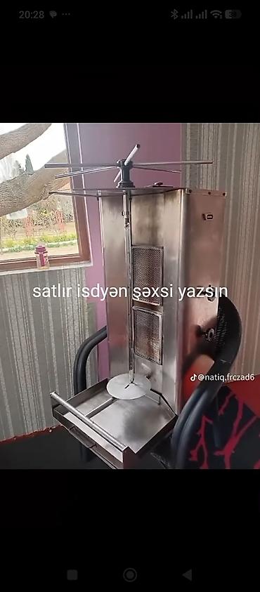 Doner/Kebab şaquli qril aparatı - Paslanmayan poladdan hazırlanmış