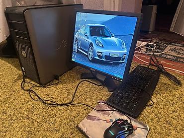 printer 3 u birində: Dell OptiPlex 320 ofis kompüteri + monitor/klaviatura/siçan seti — 2
