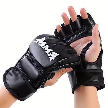 MMA döyüş əlcəkləri – barmaq uclu açıq model - Material: dayanıqlı