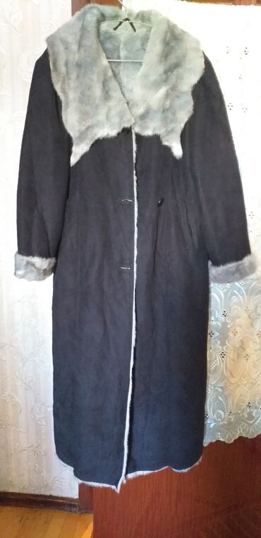 dublyonka dublonka дублёнка: Пальто 4XL (EU 48), цвет - Черный