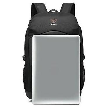 Futrole i torbe za laptopove: Ruksak za laptop sa ojačanom prednjom pločom - Moderan crni dizajn sa — 27