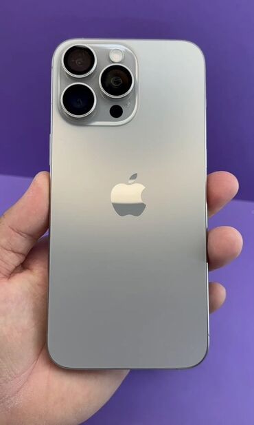 айфон 15 про макс цена бишкек бу: IPhone 15 Pro Max, Б/у, 512 ГБ, Серебристый, Защитное стекло, Кабель, Коробка, 87 %