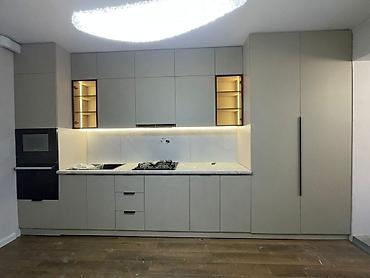 silver kitchen: Кухонный набор на заказ, МДФ, По договорённости, Дизайн, проект — 9