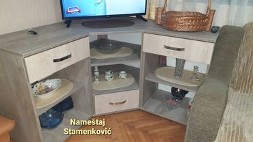 Komode: TV komoda od bele iverice 2.30m duzine. Moguca izrada i dugih — 13