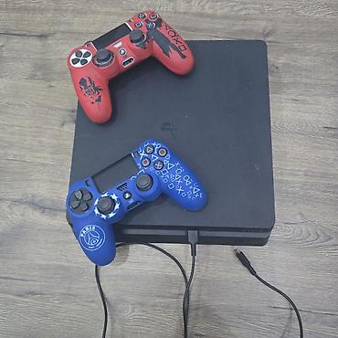 зарядка ми: Игровая консоль PlayStation 4 Slim (черная) в идеальном состоянии — 1