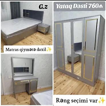 dest mebel: *Yataq Dəsti 💫 760Azn* *✔️İstehsal : Rusiya Laminat 18/lik — 1
