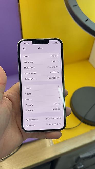 Apple iPhone: IPhone 13 Pro, Б/у, 256 ГБ, Коробка, 100 % — 9