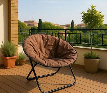chairs: Baštenska stolica 80x80x76cm braon savršen je dodatak za dvorište ili — 1