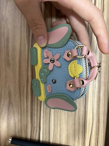 bijuteriya instagram: Rəngarəng mini aksessuar/kiçik çanta–açarliq - Material: teksturalı — 1