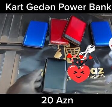 Çantalar: Hem power bank hem de kart qabi kimi istifade eda bilersiz. Telefon