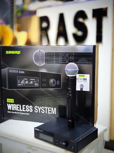 Пианино: Новый Беспроводные (Bluetooth) Микрофон Shure, Самовывоз