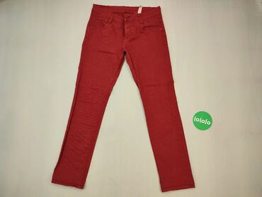 Dżinsy: Dżinsy XS (EU 34), wzór - Jednolity kolor, kolor - Czerwony