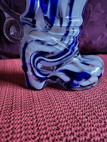 Ostali kućni dekor: Cizma,vaza nova murano,usnama duvano staklo iz 70,80ih. god — 7