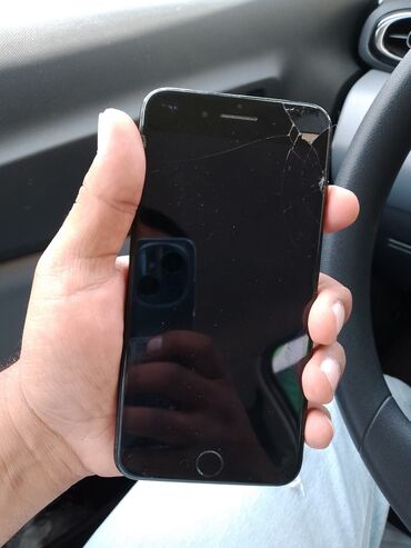 iphone 7 plus satış: IPhone 7 Plus, 128 ГБ, Jet Black, Гарантия, Битый, Отпечаток пальца