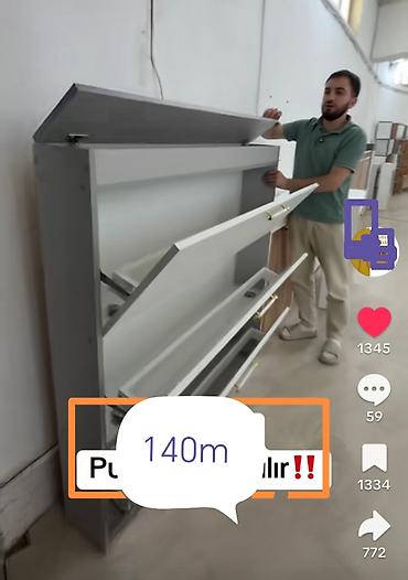 koridor dolabı: Yeni, 3 qapılı, Rəngli, Açılan, Düz dolab — 4