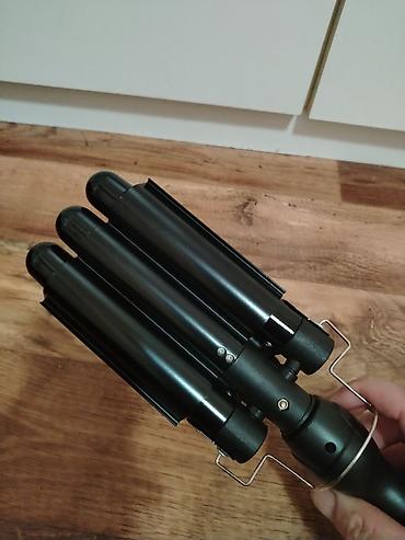Figaro za kosu: Talasasta presa za kosu – trostruki valoviti uvijač (3 barrel waver) — 4