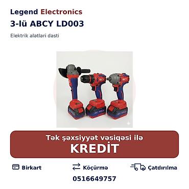 dinamometrik acar: Elan başlığı: Elektrik alətlər dəsti 3-lü ABCY LD003 Elektrik — 1