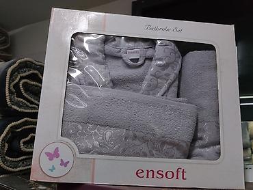 банный халаты: Набор для ванной Ensoft — Bathrobe Set. Состав набора: - махровый — 1