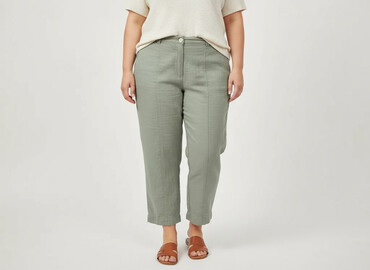 ubrania eko: XLNT, Material trousers for women, size 5XL