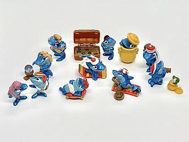 Oyuncaq fiqurlar: Kinder Surpeise 1995 Squalibaba köpək balığı oyimcaq kolleksiya — 1