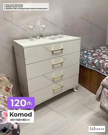 Komod – 4 çekmecəli, müasir dizayn. Ölçülər: 40×100×80 sm. Material lalafo.az -da Komod – 4 çekmecəli, müasir dizayn. Ölçülər: 40×100×80 sm. Material