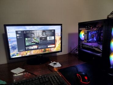 компютер для игр: Компьютер, ядер - 6, ОЗУ 16 ГБ, Игровой, Б/у, AMD Ryzen 5, NVIDIA GeForce GTX 1080 Ti, SSD