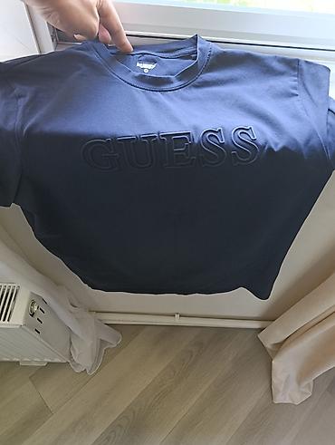 2xl neçə razmerdi: Futbolka, Guess, L, rəng - Göy — 1