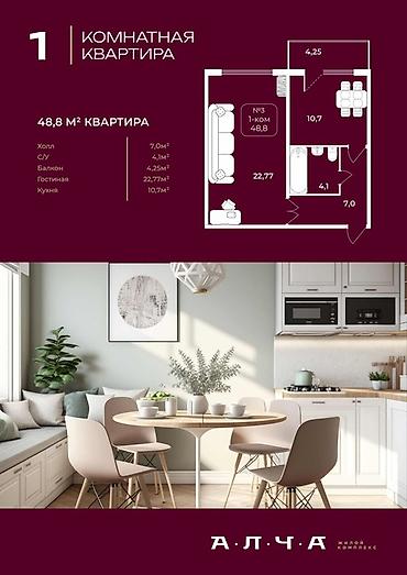 Новостройки от застройщика: Строится, 108 серия, 1 комната, 49 м² — 14