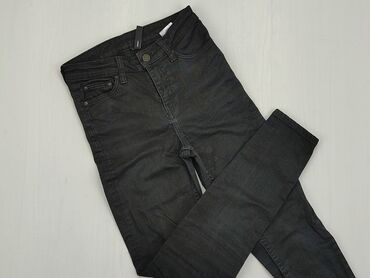 Spodnie: Spodnie S (EU 36), stan - Dobry, wzór - Jednolity kolor, kolor - Czarny