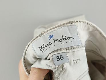 jeansy drip: Blue Motion, Spodnie materiałowe damskie, rozmiar S — 4