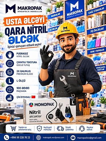 balaca itler satilir: 🧤 USTA ƏLCƏYİ — İşinizə uyğun etibarlı seçim! 🔧 Təmir, montaj və — 1