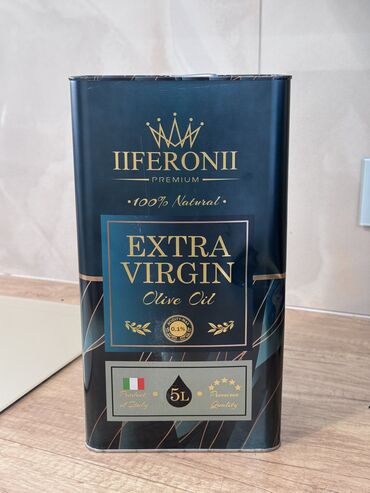 Масло, консервы: Оптом‼️ оливковое масло 5л. Кислотностью 0,1%, нерафинированный. Срок