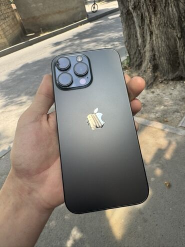 Apple iPhone: IPhone 16 Pro Max, 256 GB, Black Titanium, Zəmanət, Simsiz şarj, Face ID