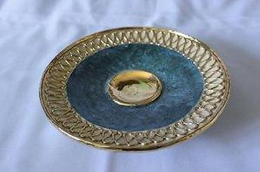 Činije: STARA DEKORATIVNA KERAMIČKA POSUDA ZA VOĆE, TANJIR | Stara keramička — 6