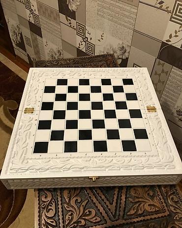 şahmat satışı: Şahmat əl işidi qoz agacinan yigilib — 4