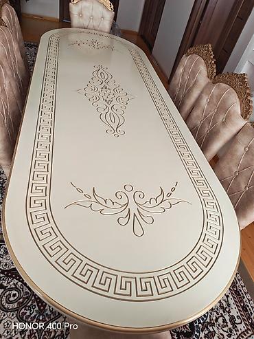 stul ortukləri: Qonaq otağı üçün, Yeni, Açılmayan, Oval masa, 8 stul — 1