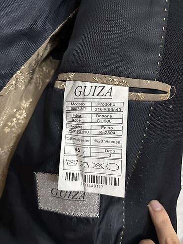 GUİZA klassik kişi pencəyi - Rəng: qara - Model: 0007-3/D, Drop 6 - — 2