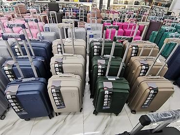 Çamadanlar: Silikon 3lü dəst endirimli çamadanlar Dəst olaraq endirimlə satılır — 25