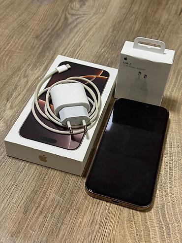 iphone 100: IPhone 16 Pro Max, 256 GB, Desert Titanium, Simsiz şarj, Face ID, Sənədlərlə — 2