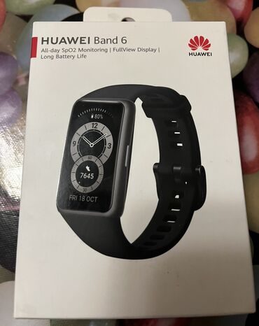 huawei часы: Продаю новый-запечатанный фитнес браслет HUAWEI band 6. Цена: 3800