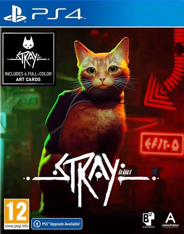 ps4 games: Оригинальный диск!!! PS4 Stray на русском языке Потерявшемуся